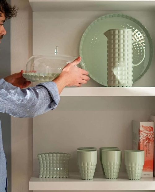 Carafa verde din acril, 1750 ml, colectia Tiffany - GUZZINI - Image 2