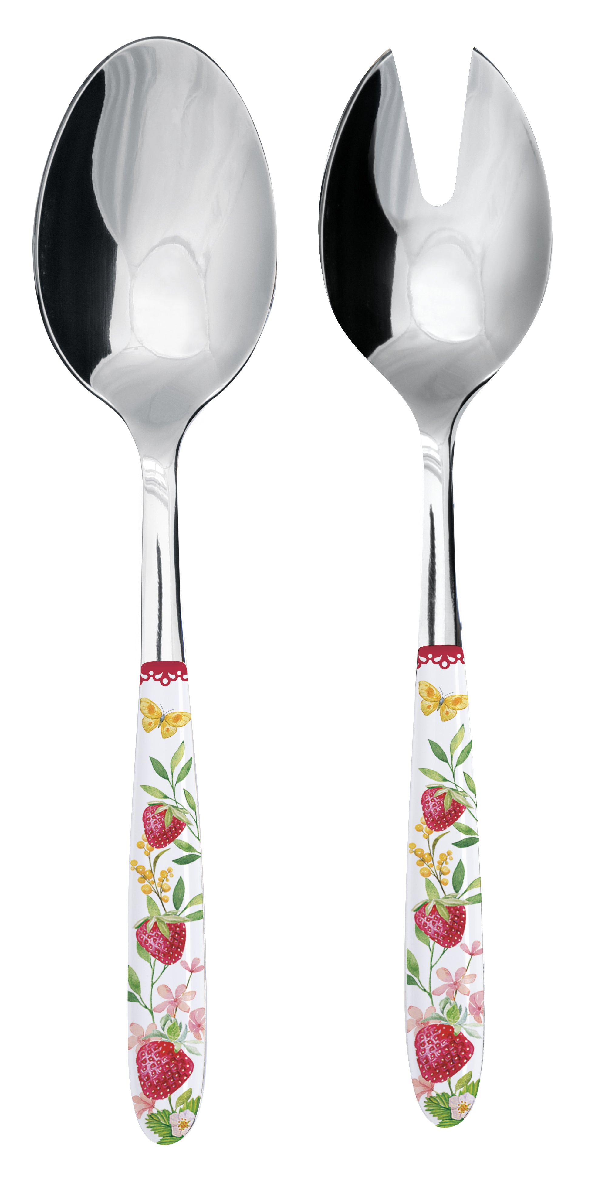 Set 2 piese servire salata, Strawberry Garden - COOKSHOP SPECIALS