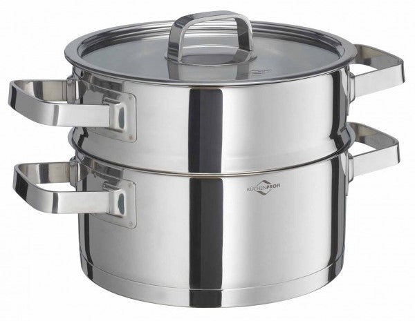 Oala cu insertie pentru gatit la aburi, inox, 3 litri, colectia San Remo Cook - KUCHENPROFI