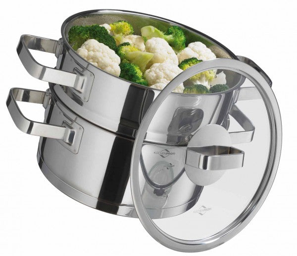 Oala cu insertie pentru gatit la aburi, inox, 3 litri, colectia San Remo Cook - KUCHENPROFI - Image 1