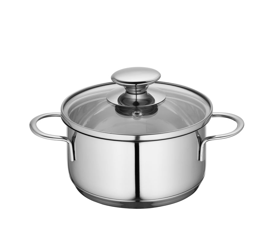 Oala cu capac pentru sosuri, inox, 1 litru, Mini Cook - KUCHENPROFI
