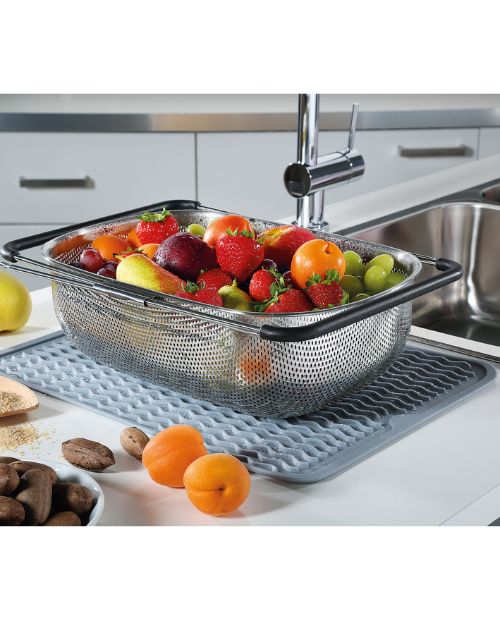 Sita extensibila pentru legume, otel inoxidabil, 34 cm, Deluxe - KUCHENPROFI - Image 2