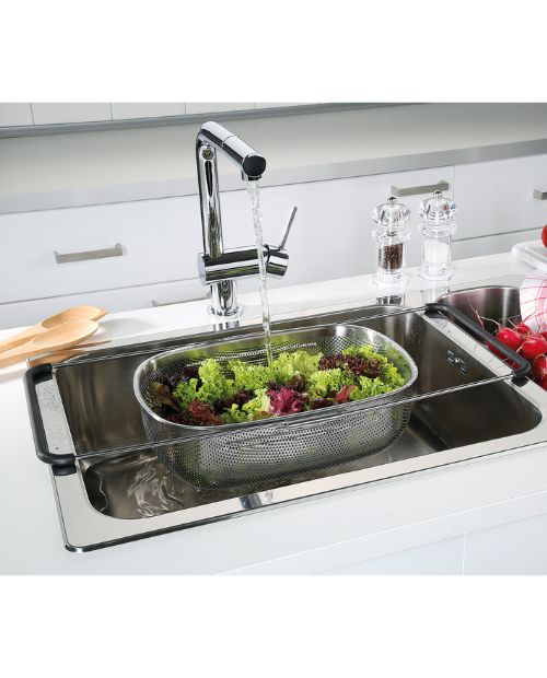 Sita extensibila pentru legume, otel inoxidabil, 34 cm, Deluxe - KUCHENPROFI - Image 3