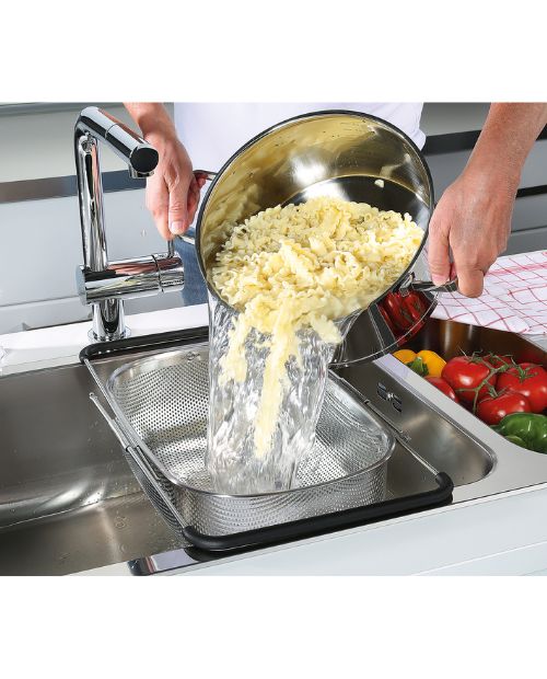 Sita extensibila pentru legume, otel inoxidabil, 34 cm, Deluxe - KUCHENPROFI - Image 4