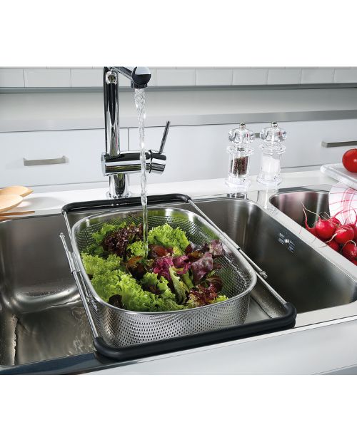 Sita extensibila pentru legume, otel inoxidabil, 34 cm, Deluxe - KUCHENPROFI - Image 5