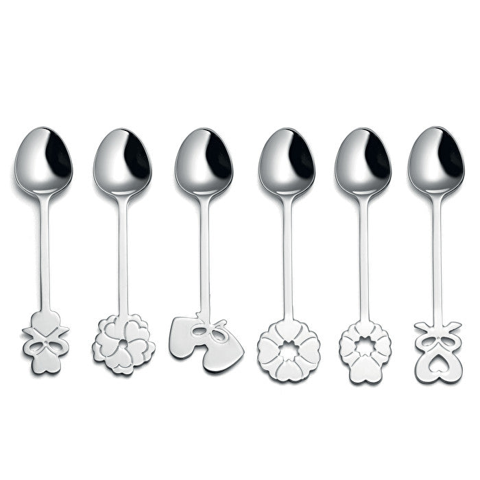 Set 6 lingurite din otel inoxidabil, 10 cm colectia Love - GUZZINI