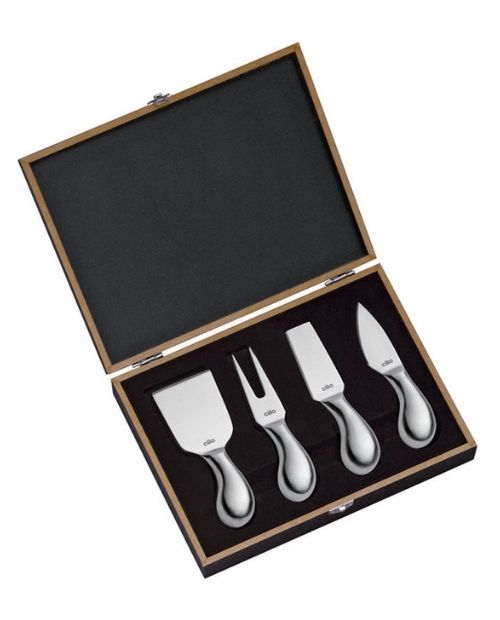 Set de 4 cutite pentru branza, otel inoxidabil, Piave - CILIO