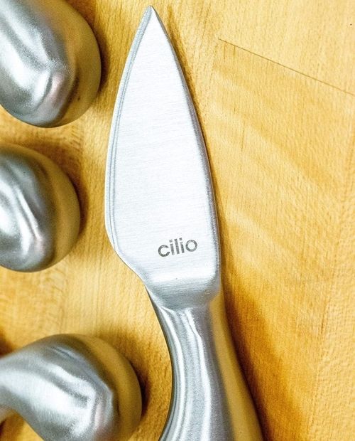 Set de 4 cutite pentru branza, otel inoxidabil, Piave - CILIO - Image 2