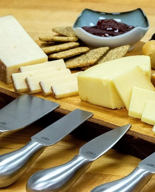 Set de 4 cutite pentru branza, otel inoxidabil, Piave - CILIO - Image 1