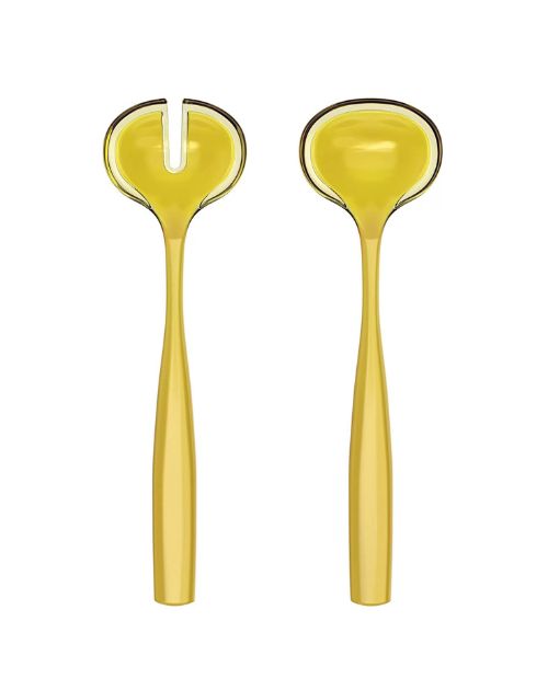 Set 2 piese pentru servirea salatei, 28 cm, galben, Dolcevita - GUZZINI