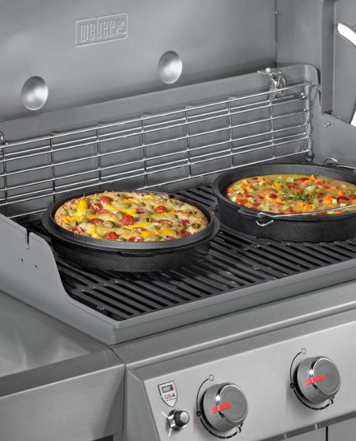 Oala rotunda din fonta, cu capac, negru, 5.5 l, BBQ Dutch Oven - KUCHENPROFI - Image 2