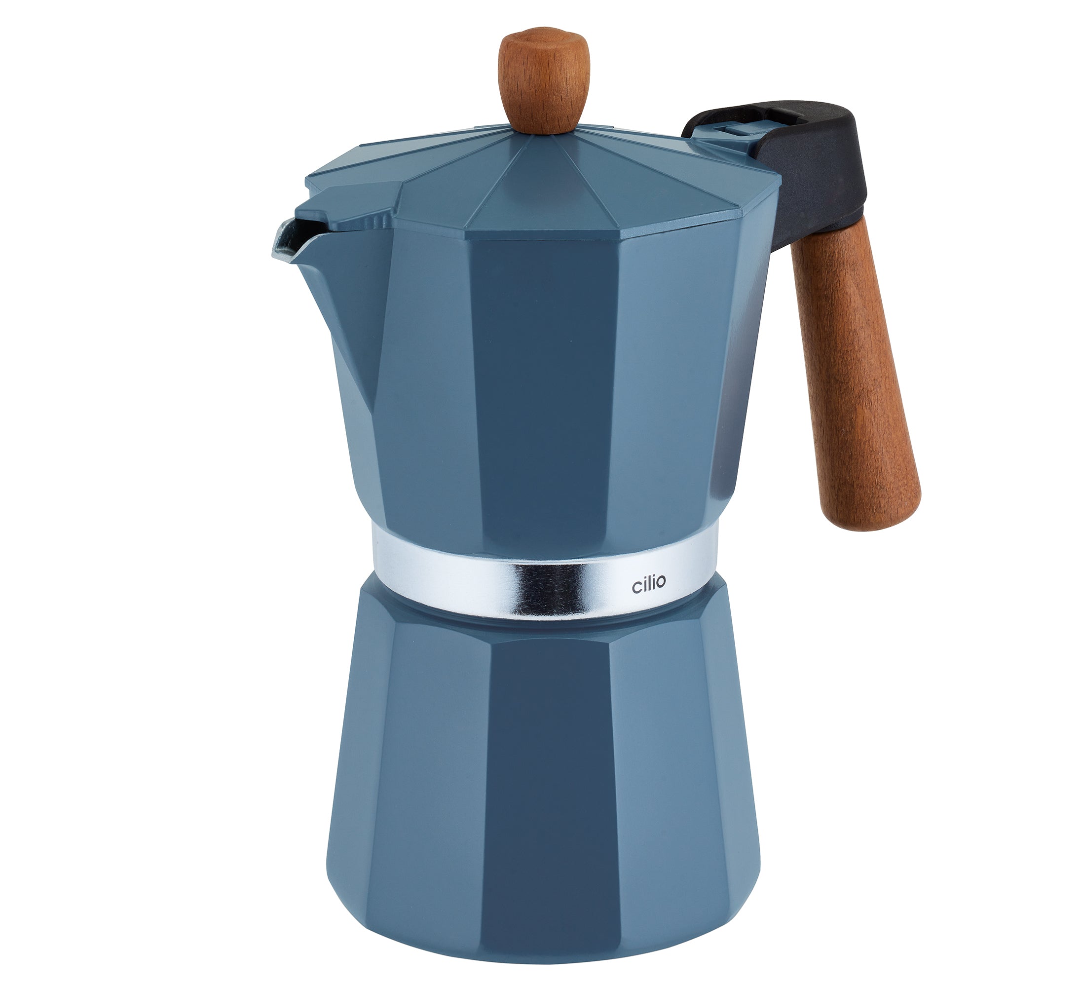 Espressor, 6 cesti, albastru, Legno - CILIO