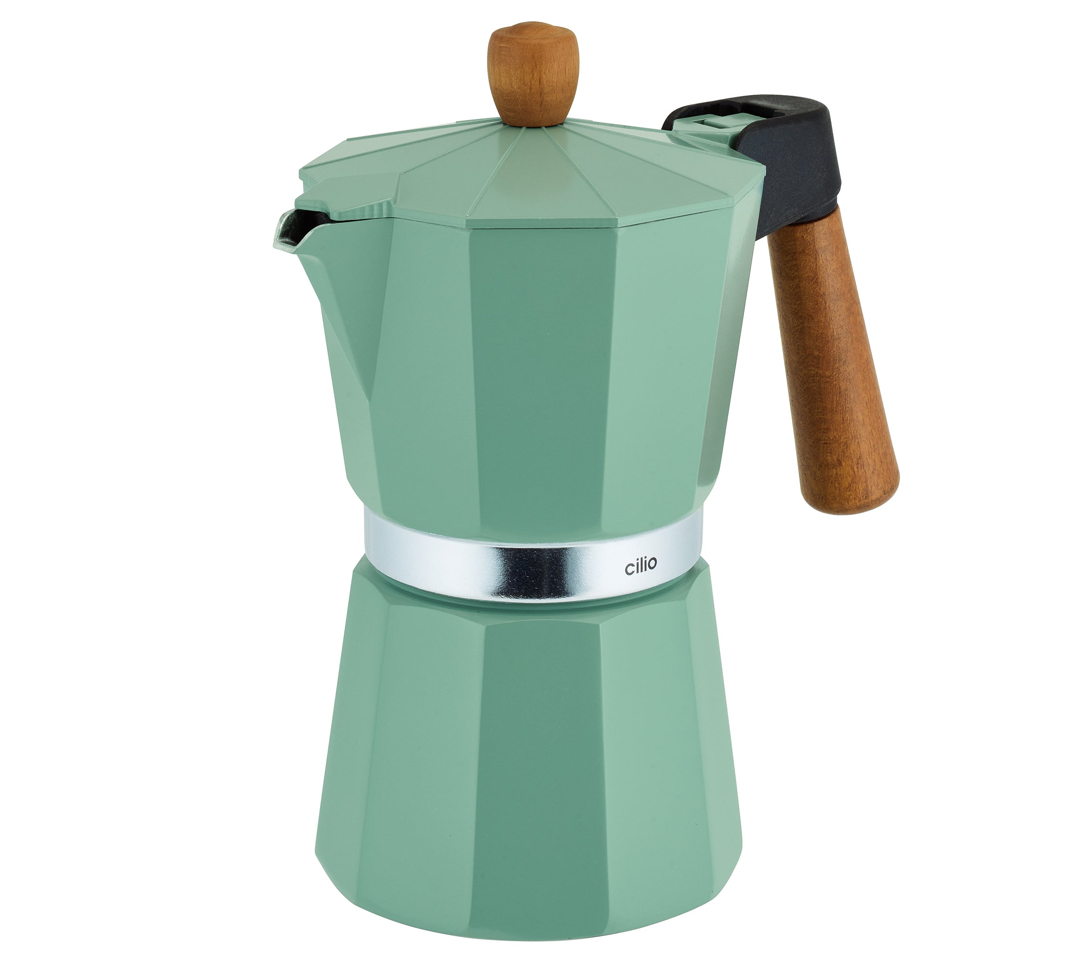Espressor, 6 cesti, verde, Legno - CILIO