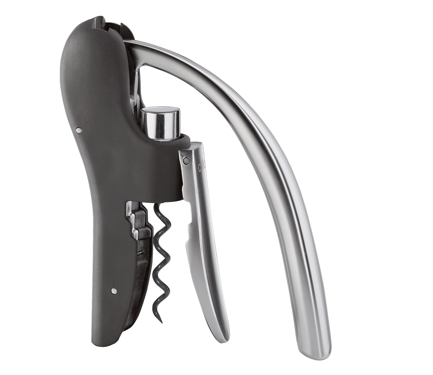 Tirbuson Easy Use din metal placat cu crom, negru, model Chablis - CILIO