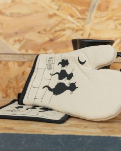 Set manusa si suport de bucatarie, Dubout, 3 pisici - SIMONA'S COOKSHOP - Image 2