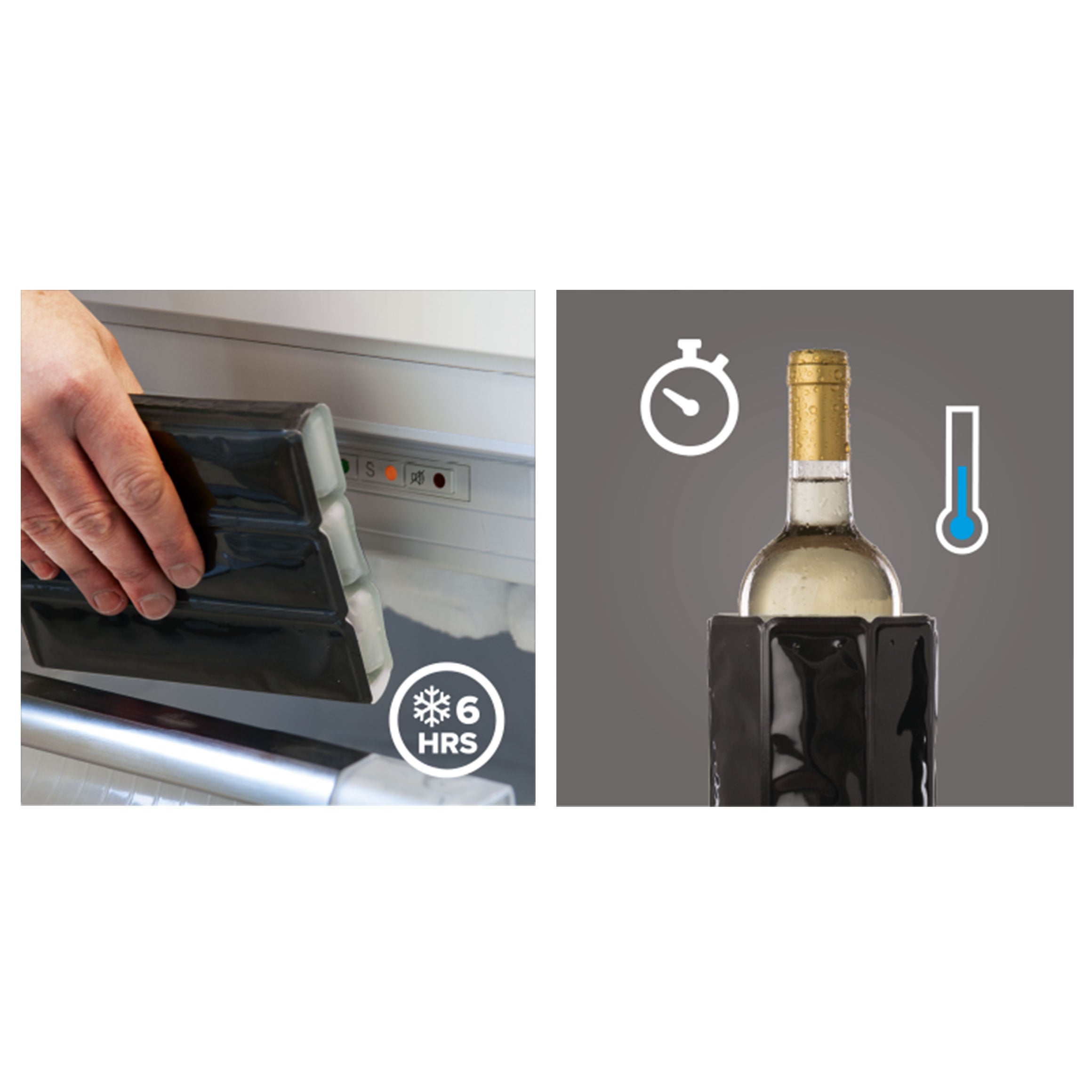 Husa pentru racirea sticlelor de vin, struguri - VACU VIN - Image 2