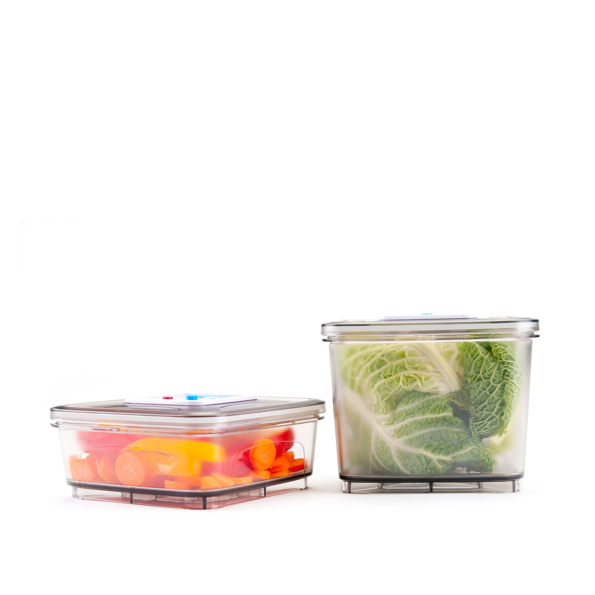 Set cutii patrate pentru depozitare cu vid, 2 buc - GASTROBACK