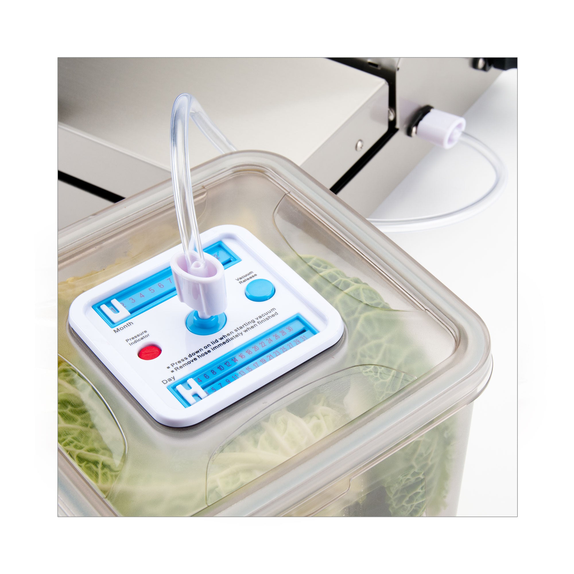 Set cutii patrate pentru depozitare cu vid, 2 buc - GASTROBACK - Image 1