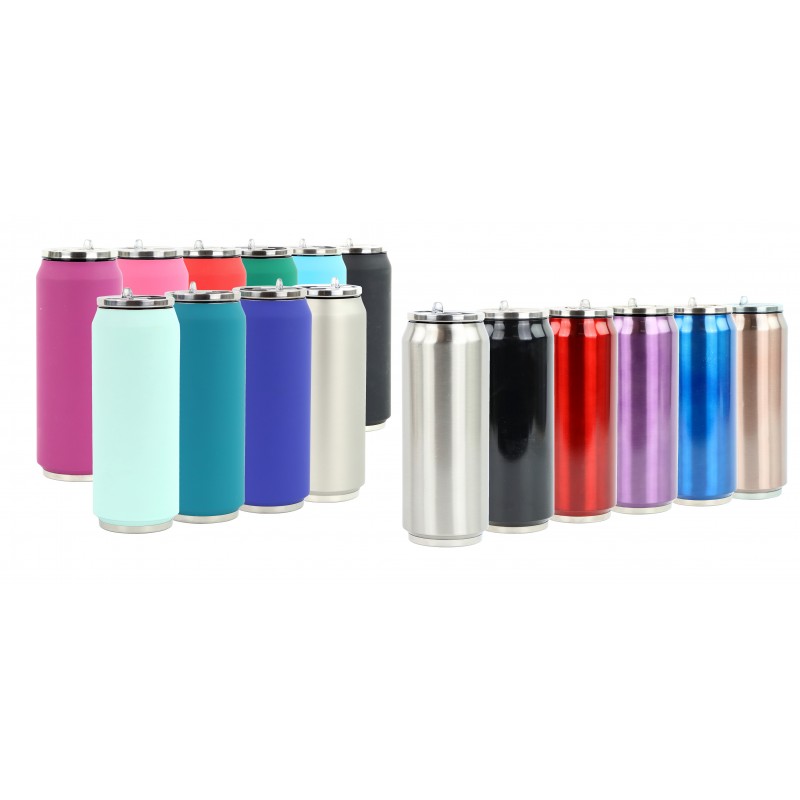 Cutie izoterma cu pai, 500ml, culoare cupru - YOKO DESIGN - Image 2