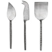 Set de 3 cutite pentru branza, otel inoxidabil, Hammered - SIMONA'S COOKSHOP