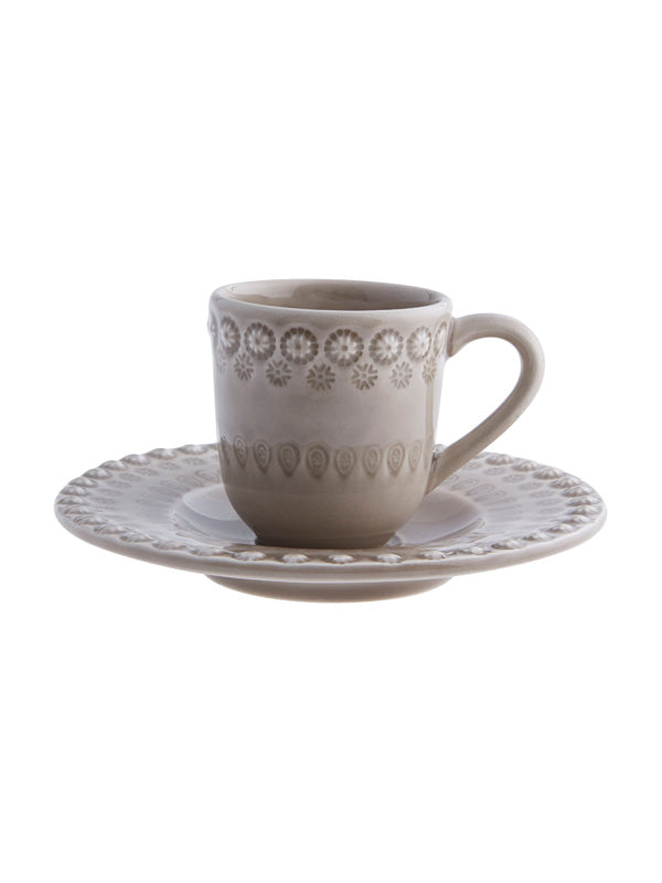 Set bej pentru cafea, 150ml Fantasy - BORDALLO PINHEIRO