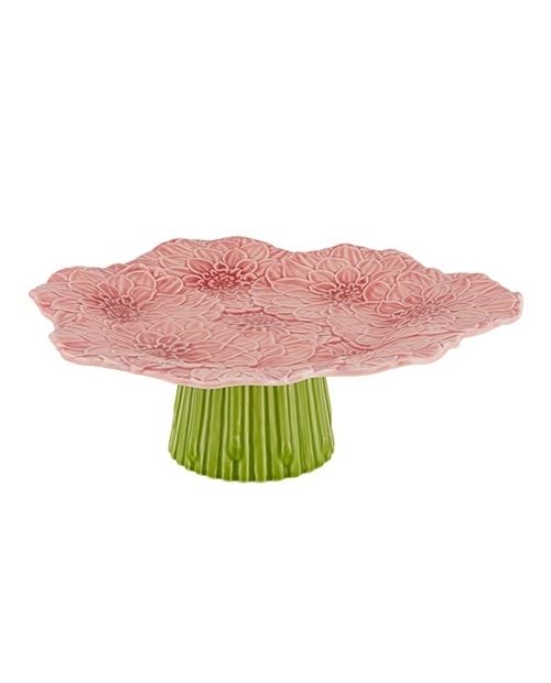 Platou cu picior, ceramica, 31 cm, Maria Flor - Bordallo Pinheiro