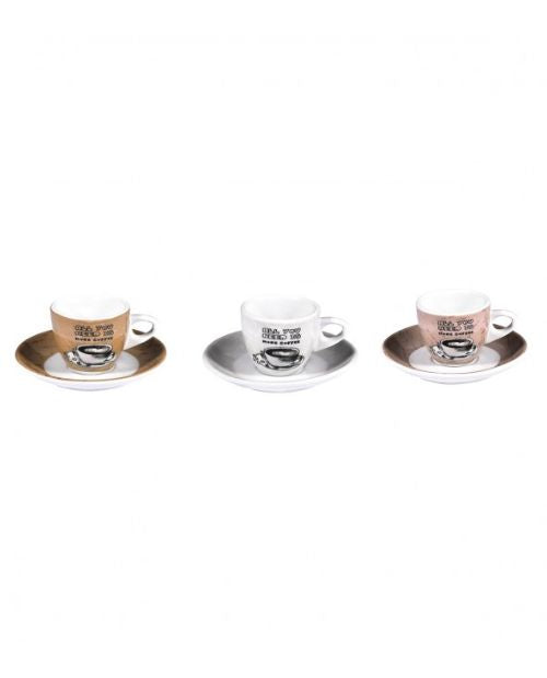 Ceasca cu farfurioara pentru espresso, portelan, 80 ml, Idea - SIMONA'S COOKSHOP