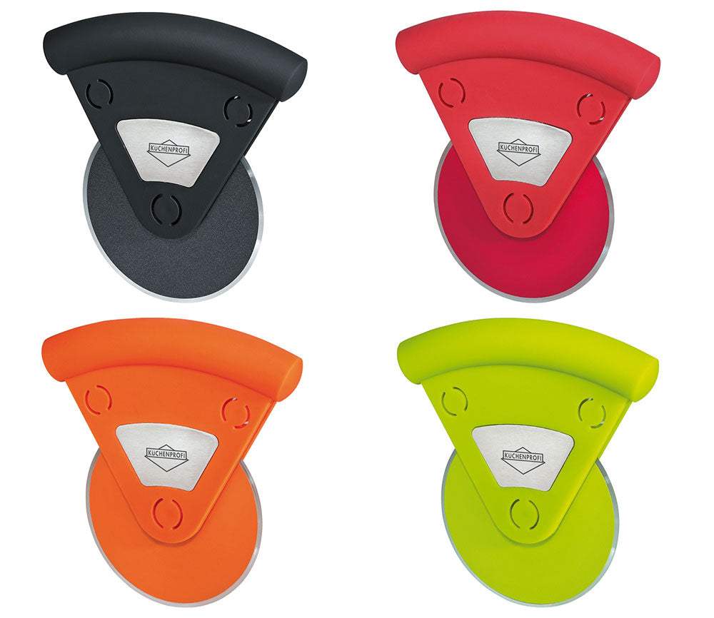 Cutit rotativ pentru pizza, diverse culori, inox - KUCHENPROFI