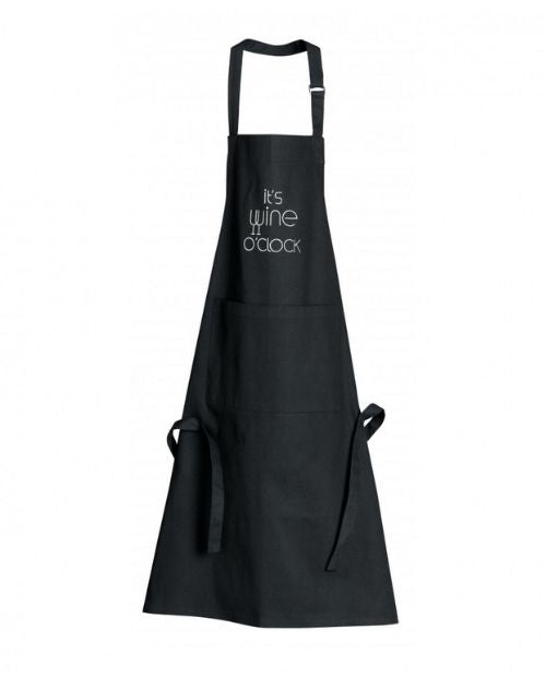 Sort It's wine o'clock, negru - SIMONA'S COOKSHOP