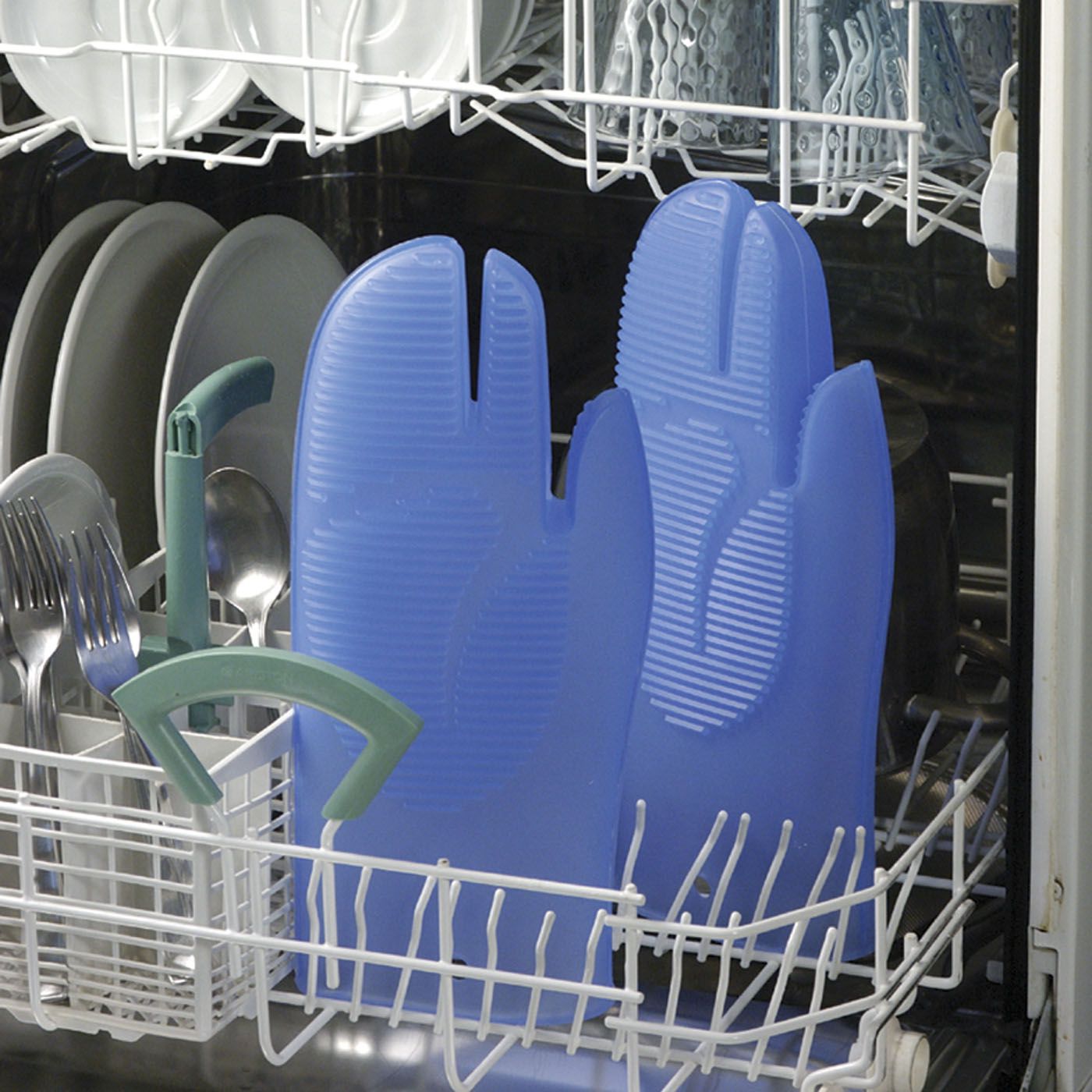 Manusa de bucatarie, bleu, silicon platinic - PAVONI - Image 3