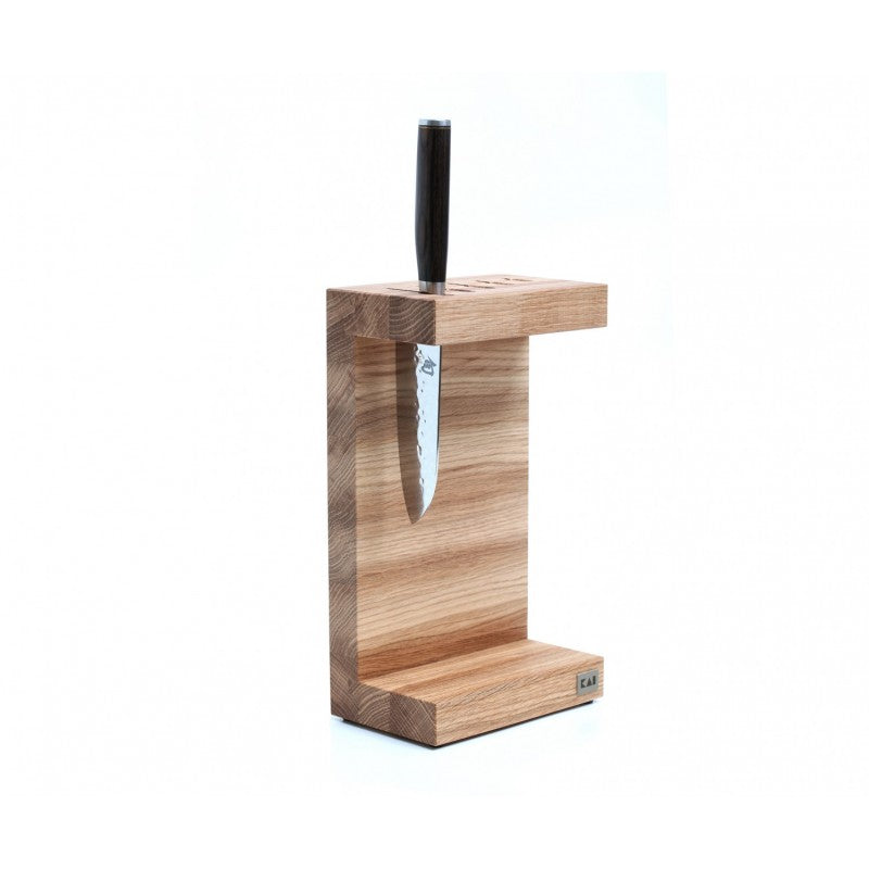 KAI Bloc pentru cutite, tip C, lemn de stejar - Image 1