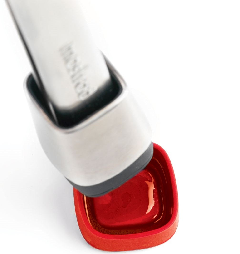 Cleste din inox si silicon cu baza detasabila rosie - MASTRAD - Image 5