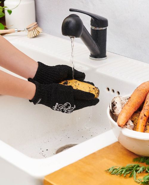 Set 2 manusi pentru legume, negru - SIMONA'S COOKSHOP - Image 1