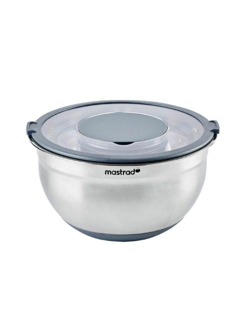 Bol pentru mixare, din otel inoxidabil, cu capac, 20 cm - MASTRAD