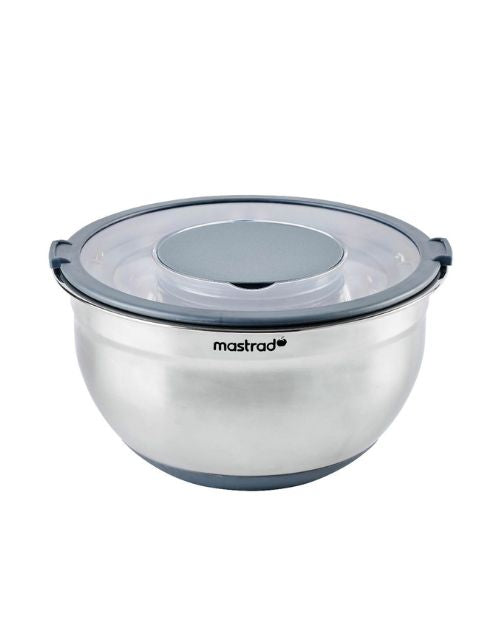 Bol pentru mixare, din otel inoxidabil, cu capac, 24 cm - MASTRAD