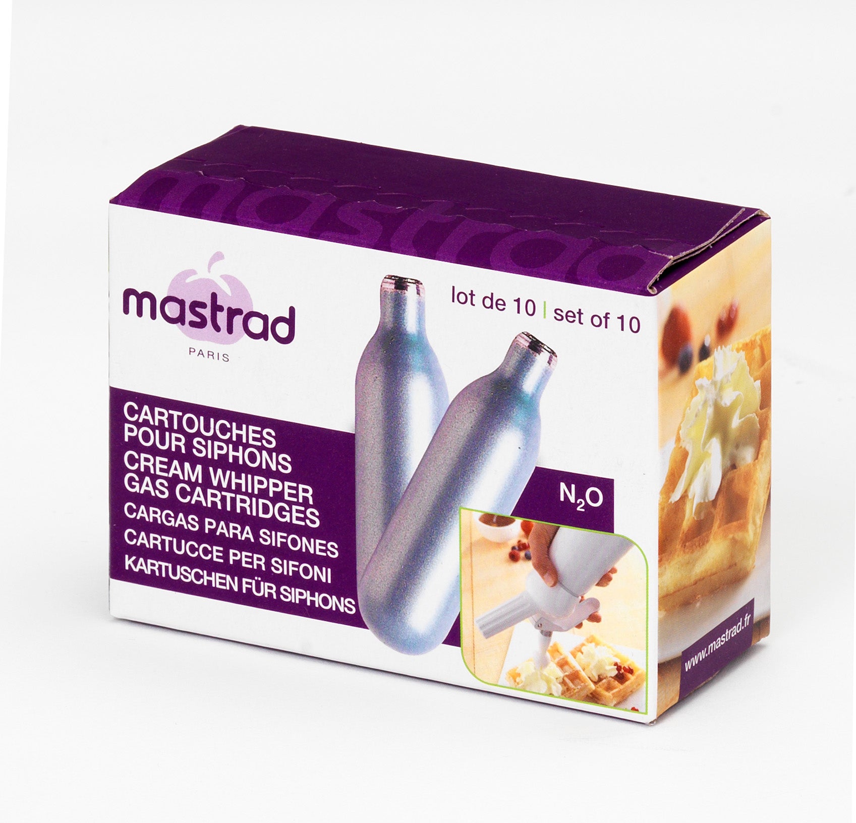 Set de 10 cartuse pentru sifon de frisca - MASTRAD - Image 4