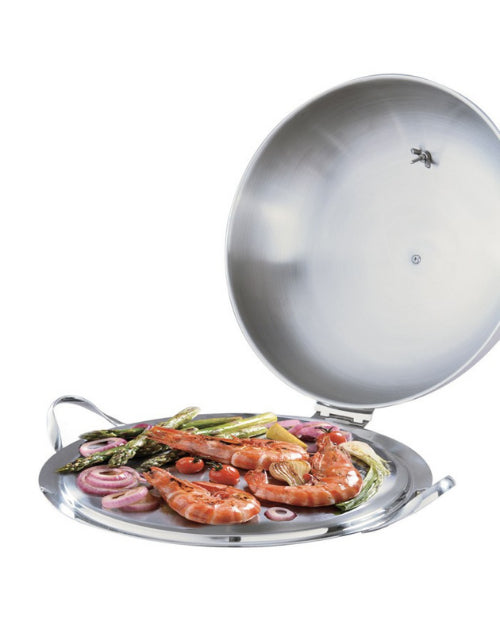 Plita Combo O'Plancha cu capac cu termometru, inox, inductie, 32 cm - MASTRAD - Image 3