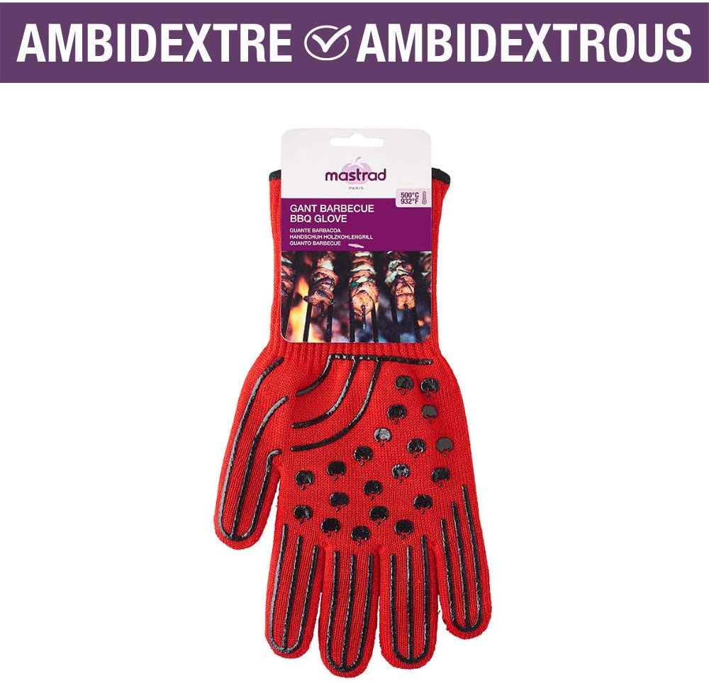 Manusa pentru gratar, aramid si silicon, rosie - MASTRAD - Image 3