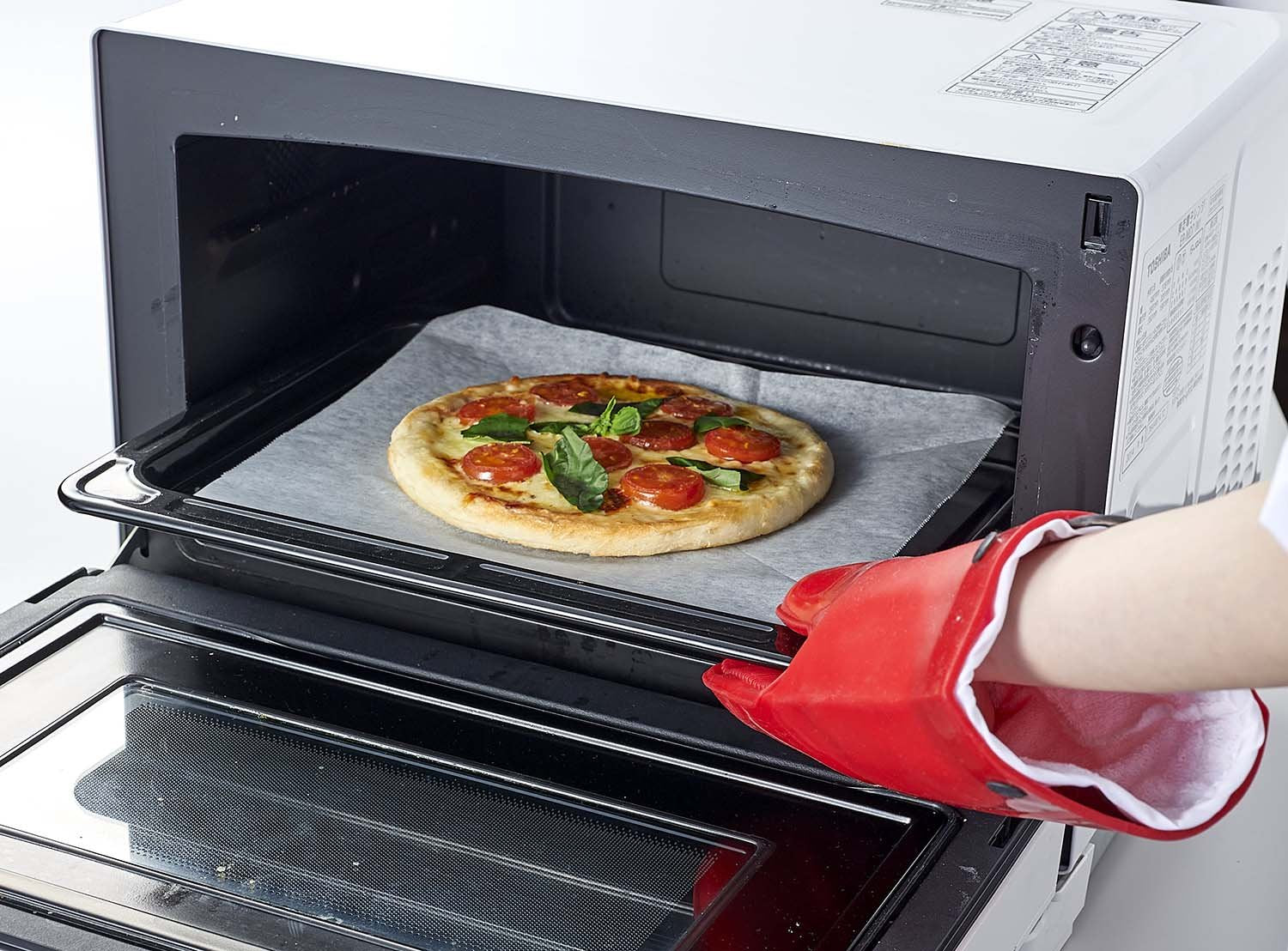 Manusa de bucatarie, silicon/bumbac rosu - MASTRAD - Image 3