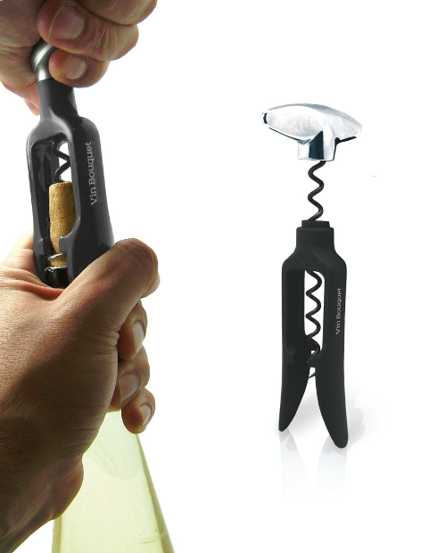 Set Twist: tirbuson, cutter folie, pompa de vidare si 2 dopuri - VIN BOUQUET - Image 1