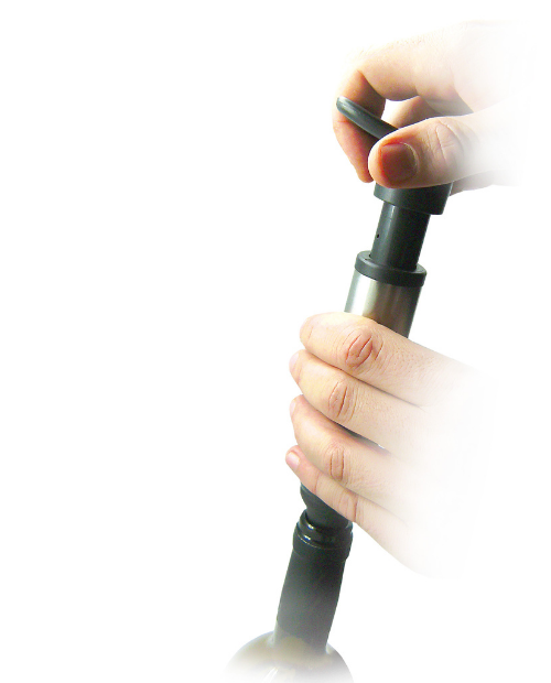 Set Twist: tirbuson, cutter folie, pompa de vidare si 2 dopuri - VIN BOUQUET - Image 6