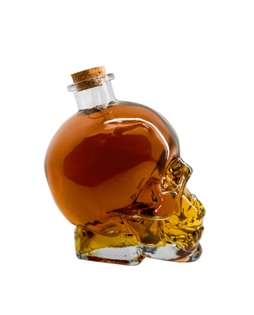 Decantor bauturi alcoolice, 3D in forma de craniu, sticla, 750 ML - VIN BOUQUET - Image 1