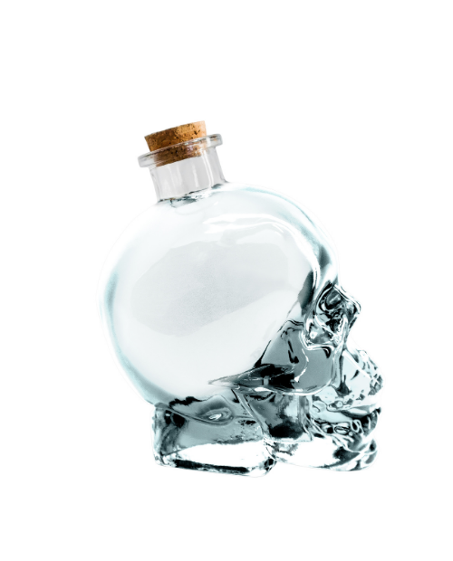 Decantor bauturi alcoolice, 3D in forma de craniu, sticla, 750 ML - VIN BOUQUET - Image 2