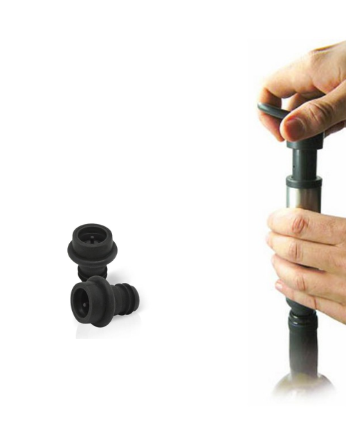 Set Twist: tirbuson, cutter folie, pompa de vidare si 2 dopuri - VIN BOUQUET - Image 4