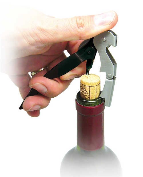 Tirbusonul ospatarului, inox, model negru - VIN BOUQUET - Image 1