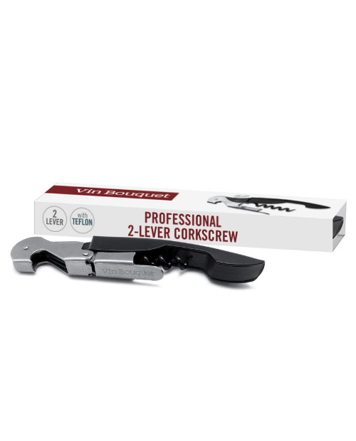 Tirbusonul ospatarului, inox, model negru - VIN BOUQUET - Image 4