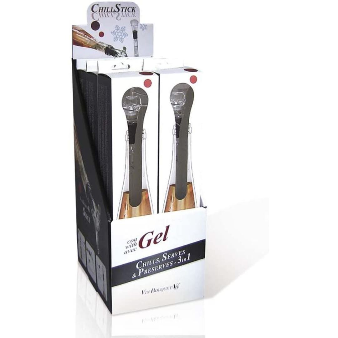 Stick metalic cu dop si picurator , pentru racirea lichidului din sticla, colectie Nerthus - Vin Bouquet - Image 4