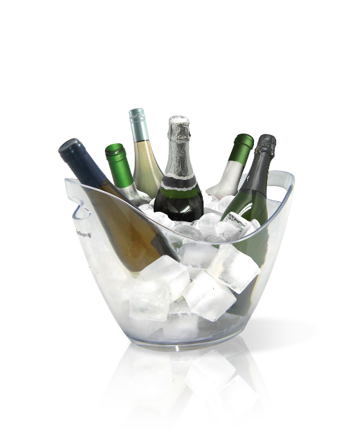 Frapiera transparenta pentru 6 sticle - VIN BOUQUET