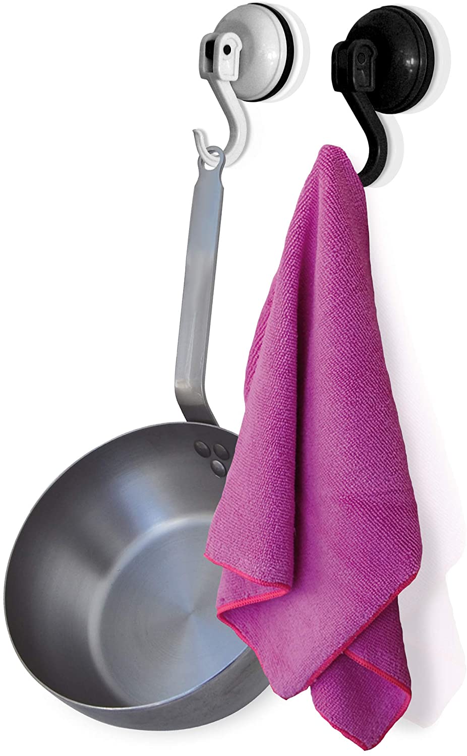 Agatatoare cu ventuza, alb/negru - NERTHUS - Image 2