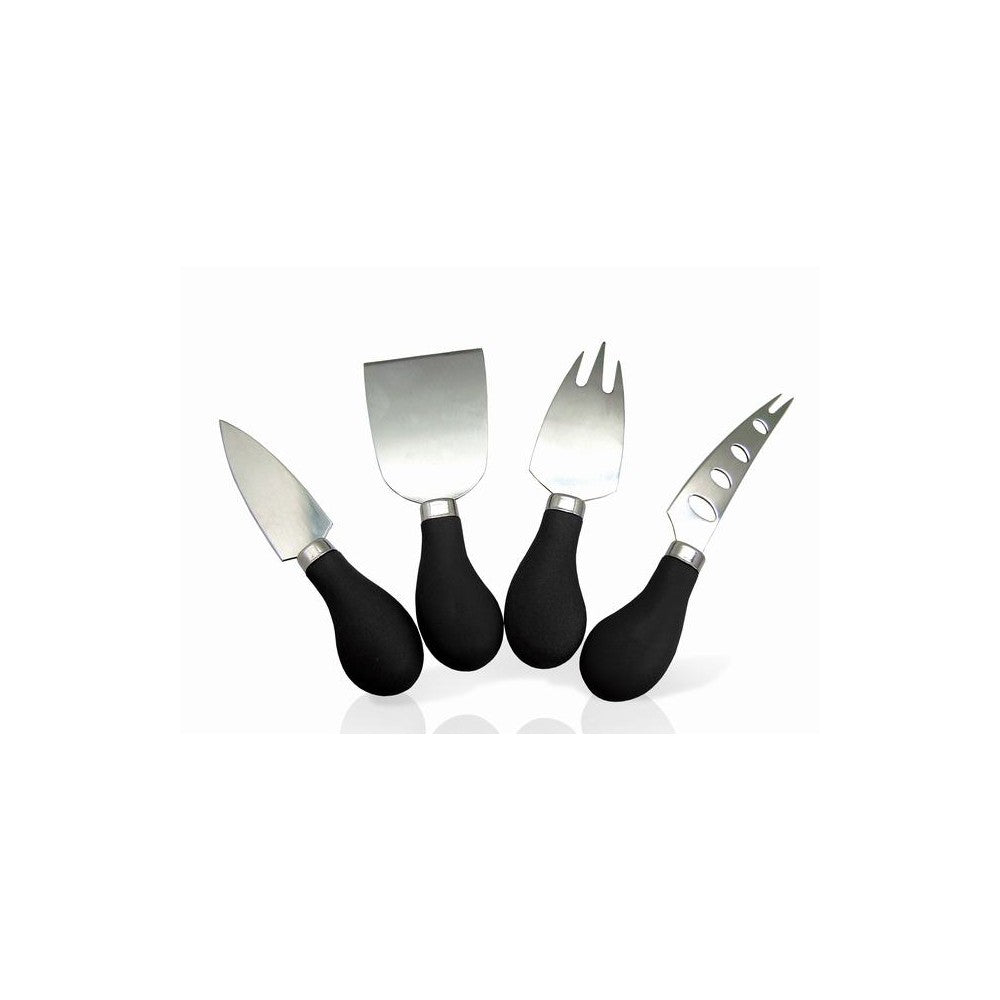 Set de 4 cutite mari pentru branza, inox - NERTHUS